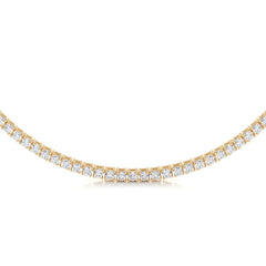 Callie Diamond Tennis Necklace Collier (6.00 Carat) -18K Yellow Gold