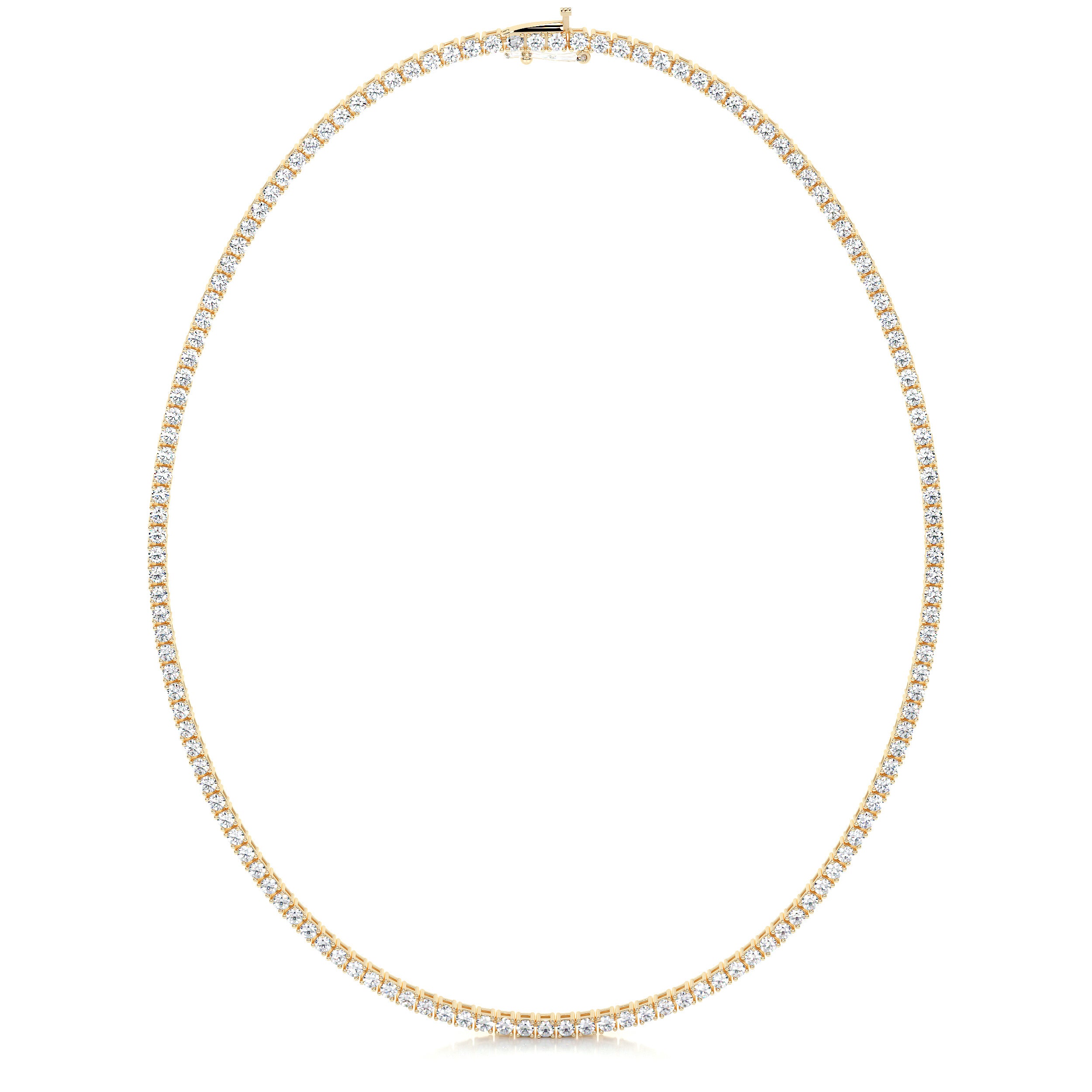 Callie Diamond Tennis Necklace Collier   (6.00 Carat) -18K Yellow Gold