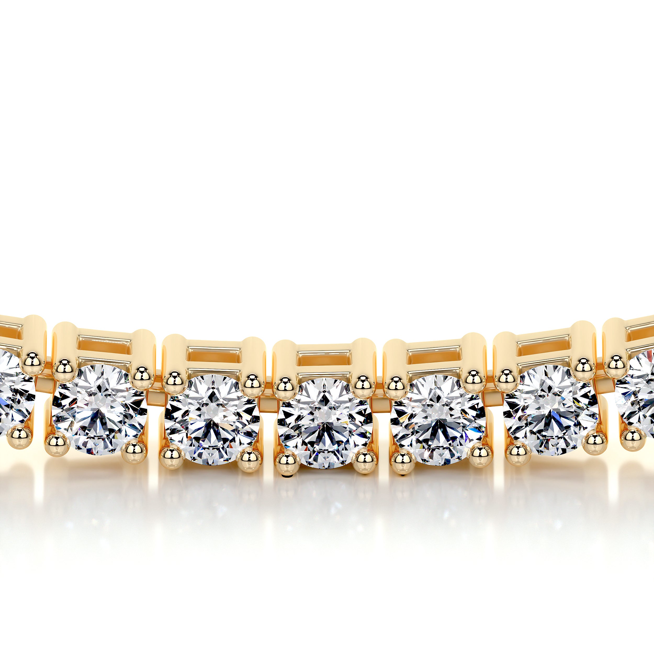 Callie Diamond Tennis Necklace Collier   (6.00 Carat) -18K Yellow Gold