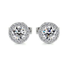 Courtney Lab Grown Diamond Earrings -18K White Gold