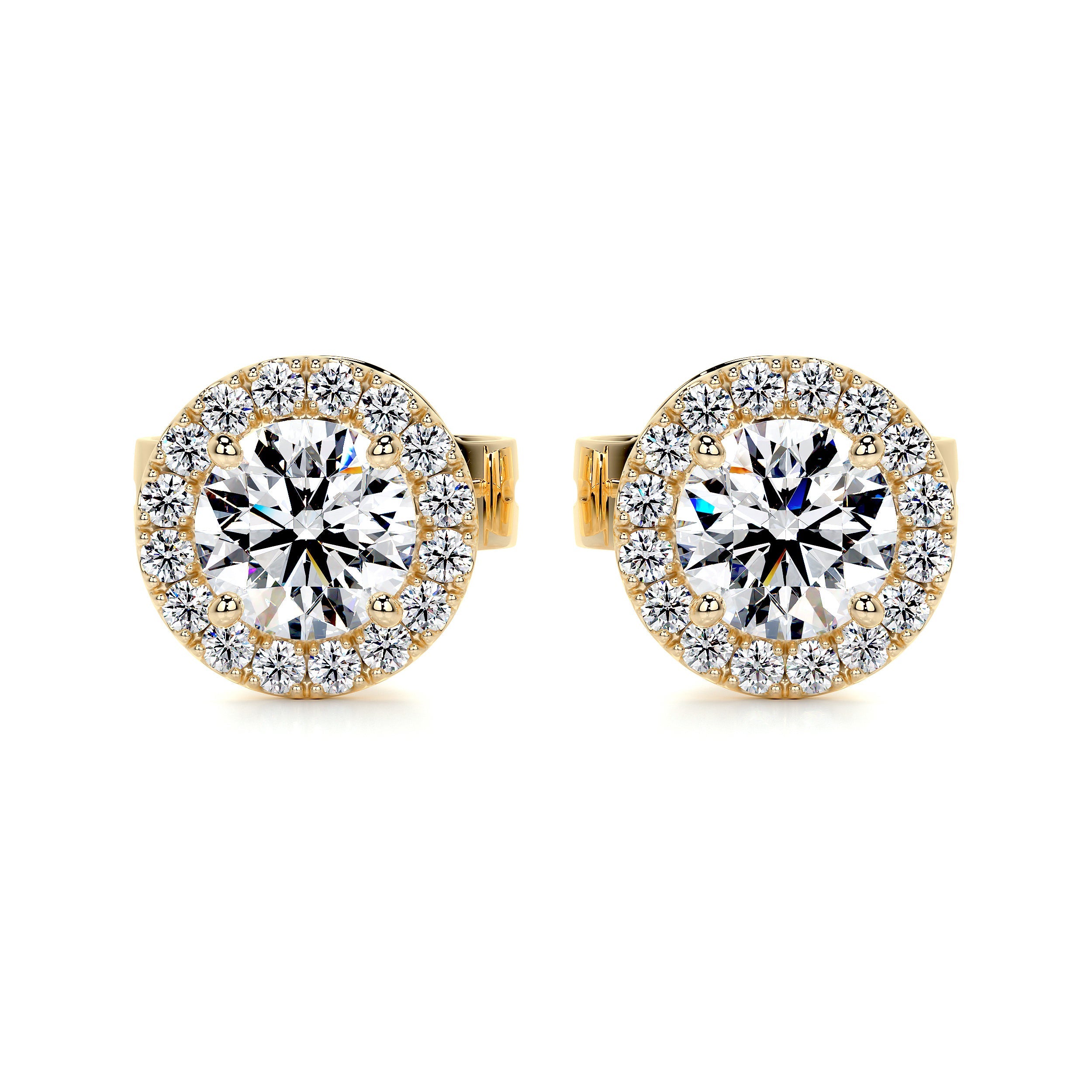 Courtney Lab Grown Diamond Earrings -18K Yellow Gold