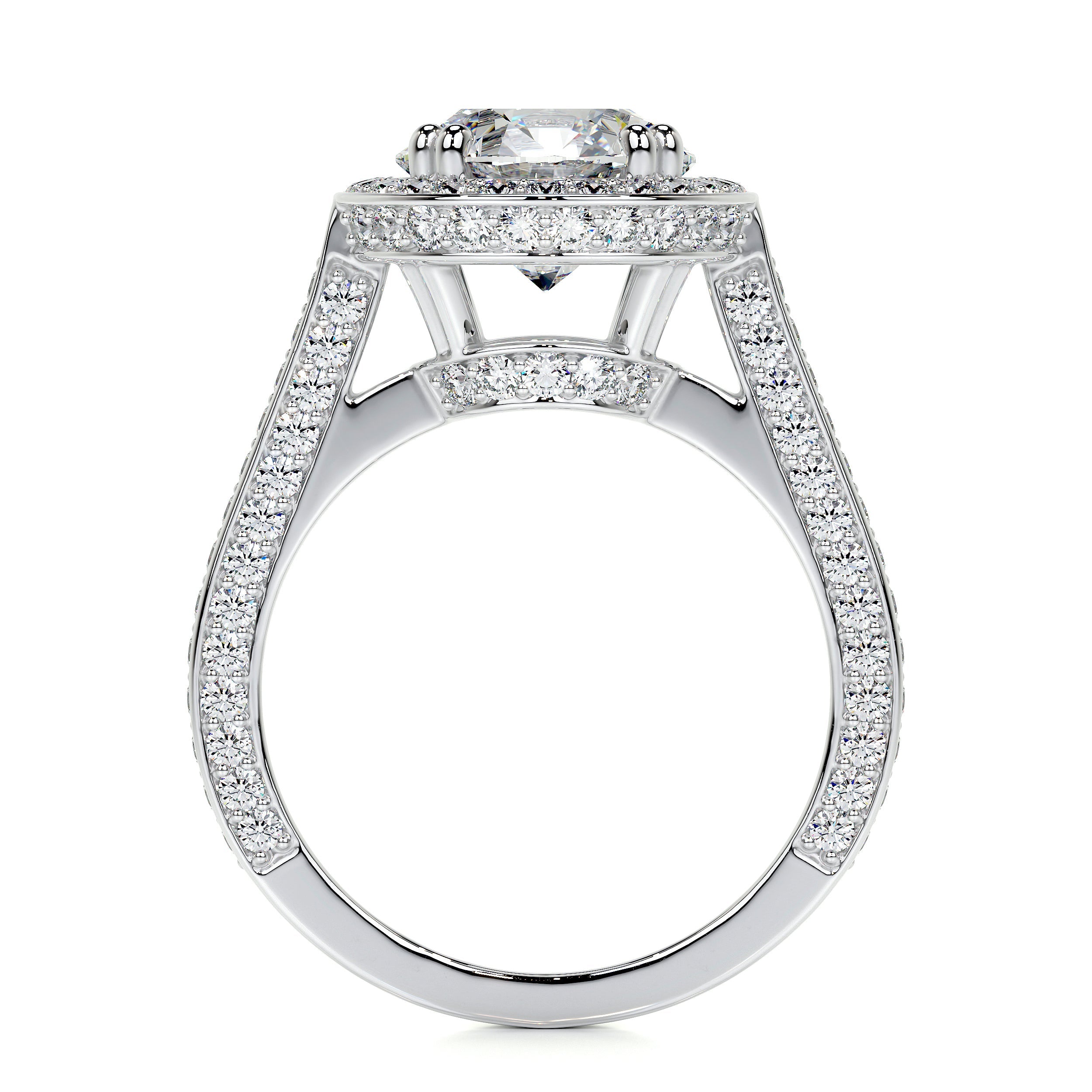 Lynn Lab Grown Diamond Ring   (2.85 Carat) -14K White Gold