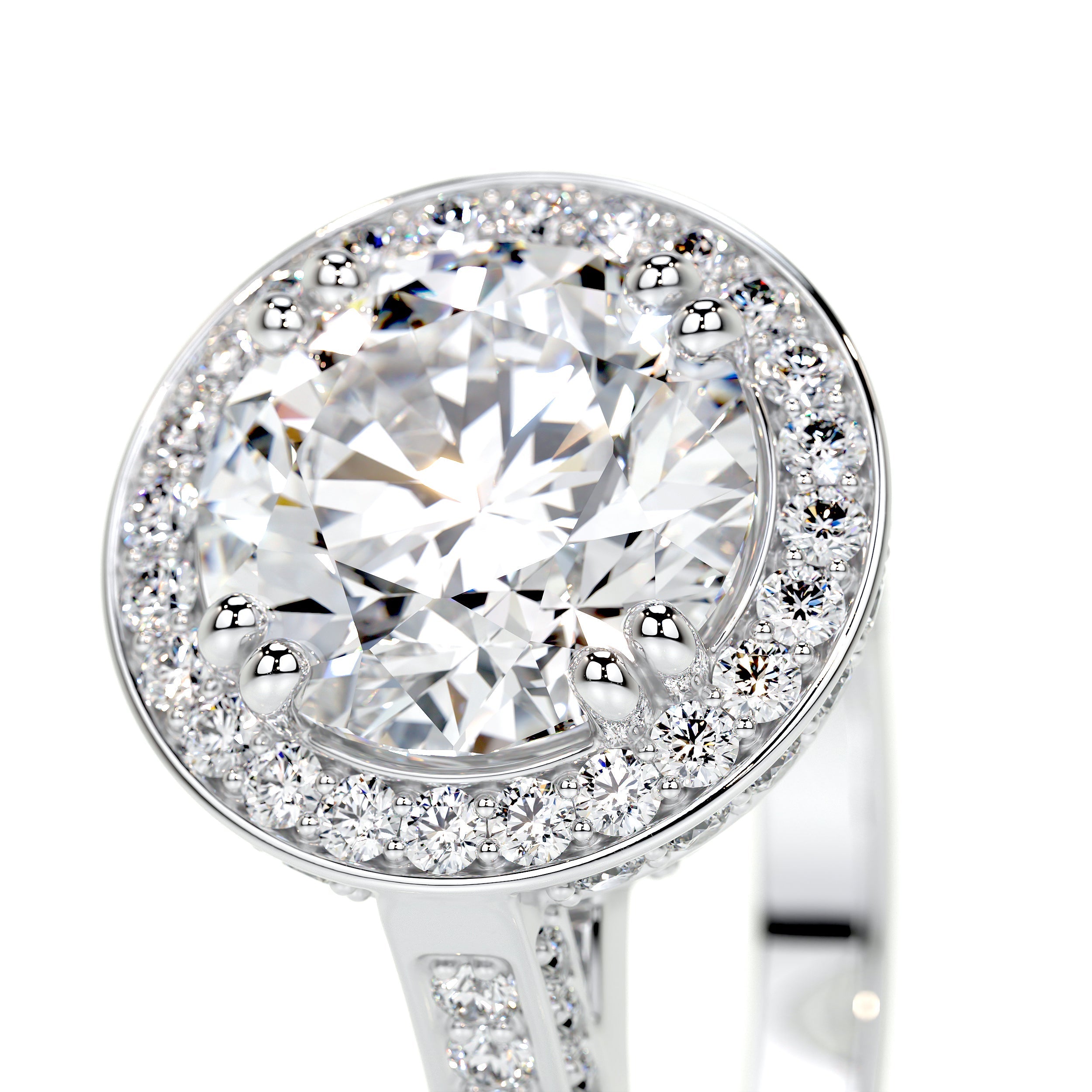 Lynn Lab Grown Diamond Ring   (2.85 Carat) -14K White Gold