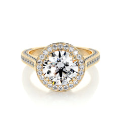 Lynn Lab Grown Diamond Ring -18K Yellow Gold