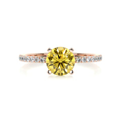 Stephanie Diamond Engagement Ring -14K Rose Gold