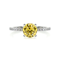 Stephanie Diamond Engagement Ring -14K White Gold