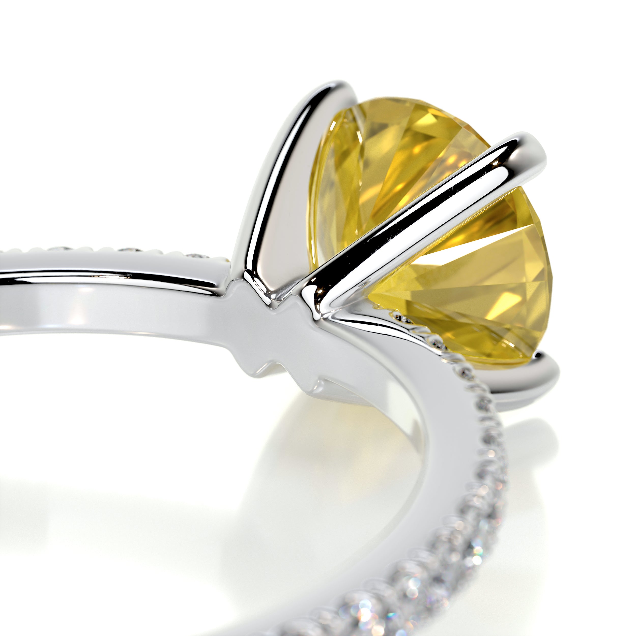 Stephanie Diamond Engagement Ring -18K White Gold