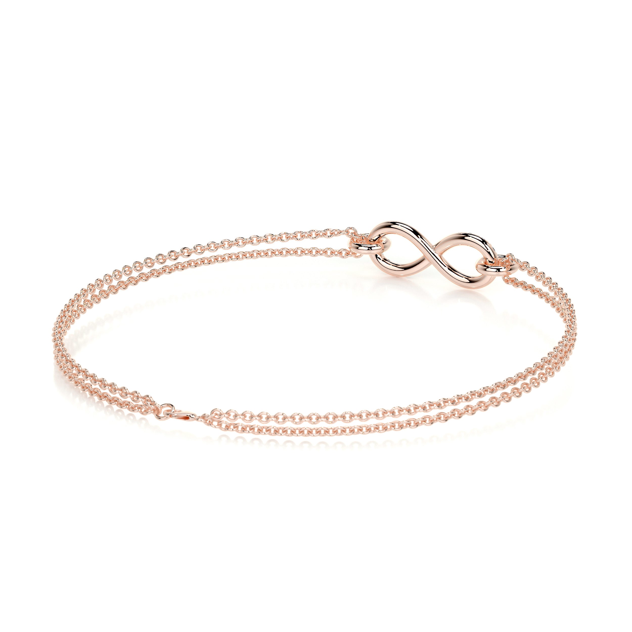 Candice Diamonds Bracelet   (0.07 Carat) -14K Rose Gold