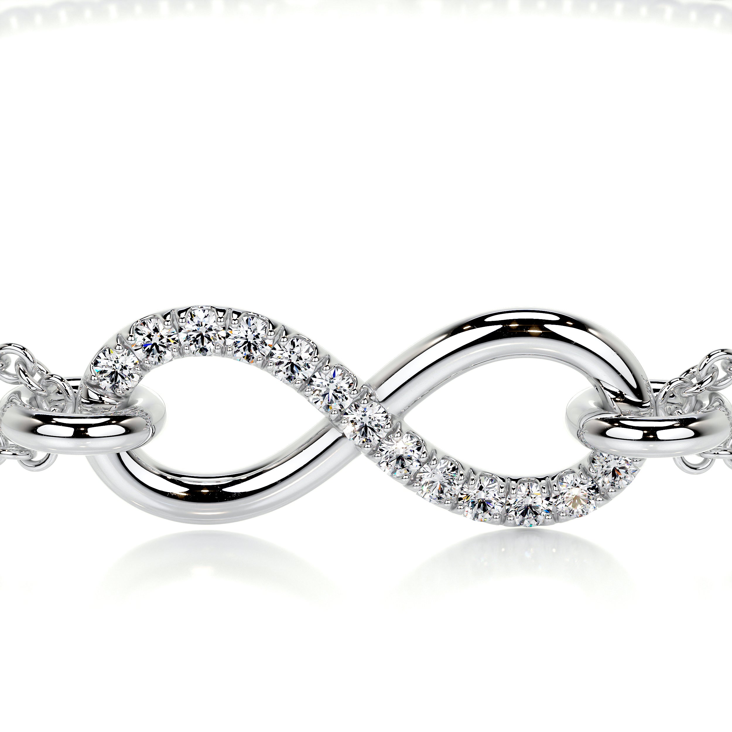 Candice Lab Grown Diamonds Bracelet   (0.07 Carat) -14K White Gold