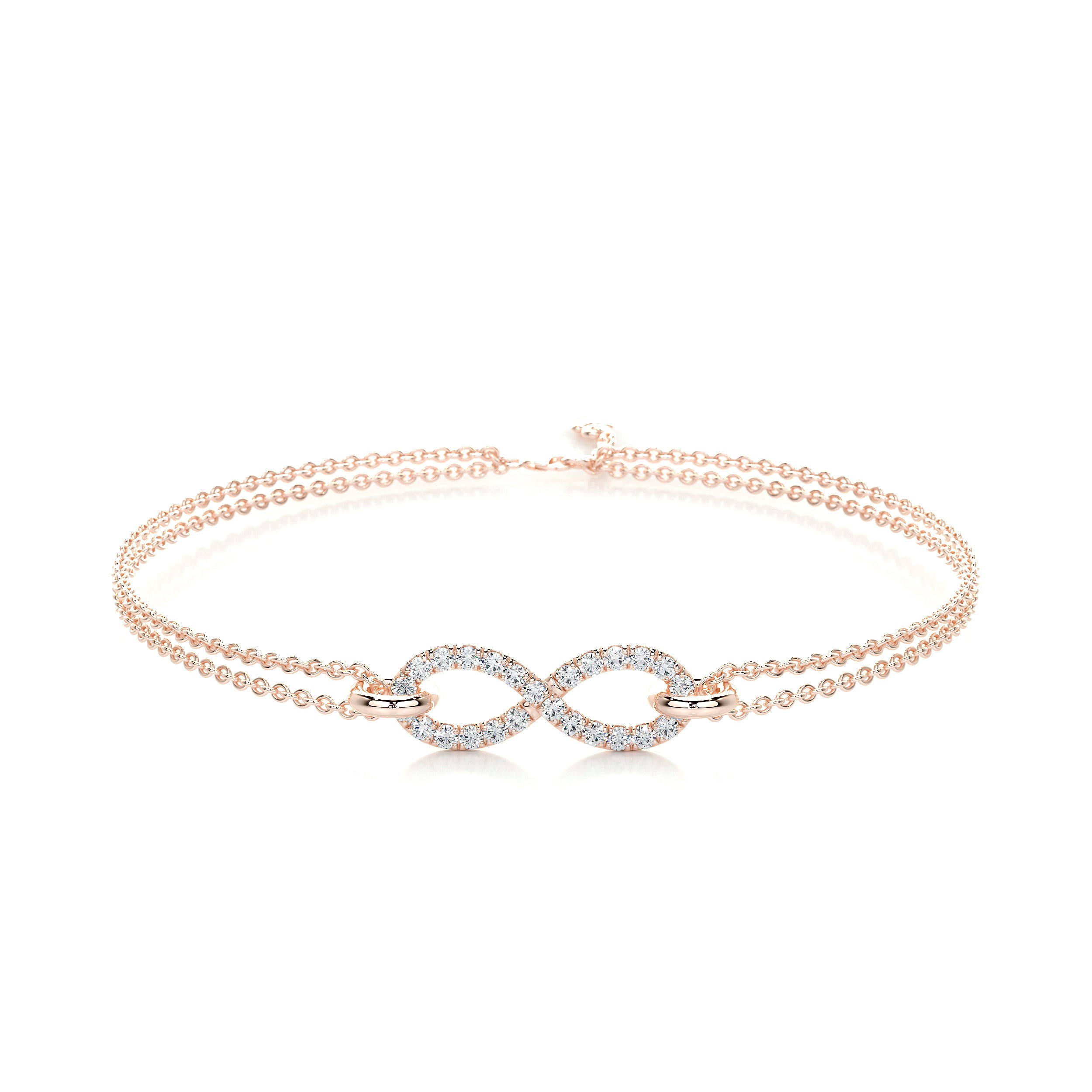Debbie Diamonds Bracelet   (0.25 Carat) -14K Rose Gold