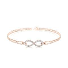 Debbie Diamonds Bracelet (0.25 Carat) -14K Rose Gold