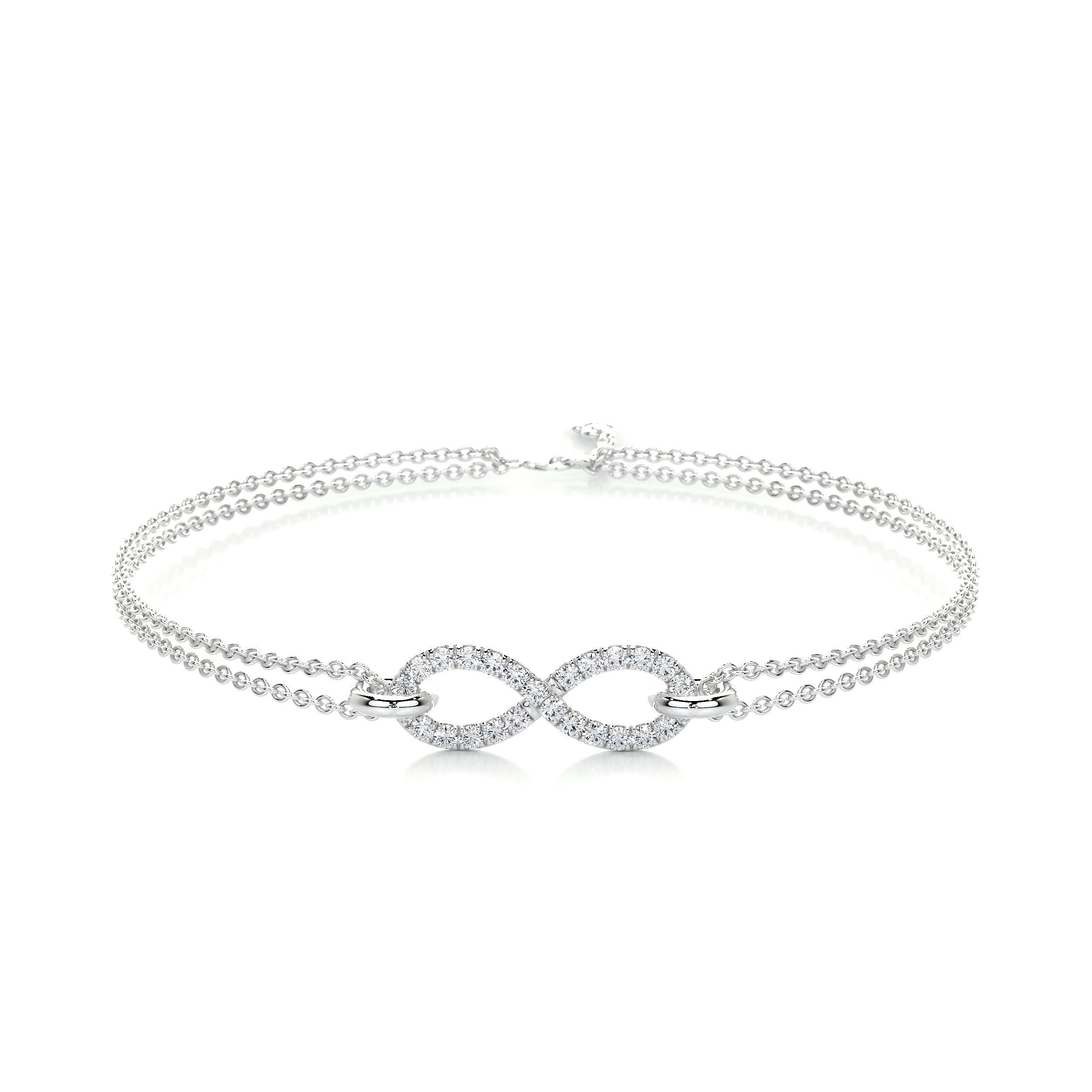 Debbie Diamonds Bracelet   (0.25 Carat) -18K White Gold