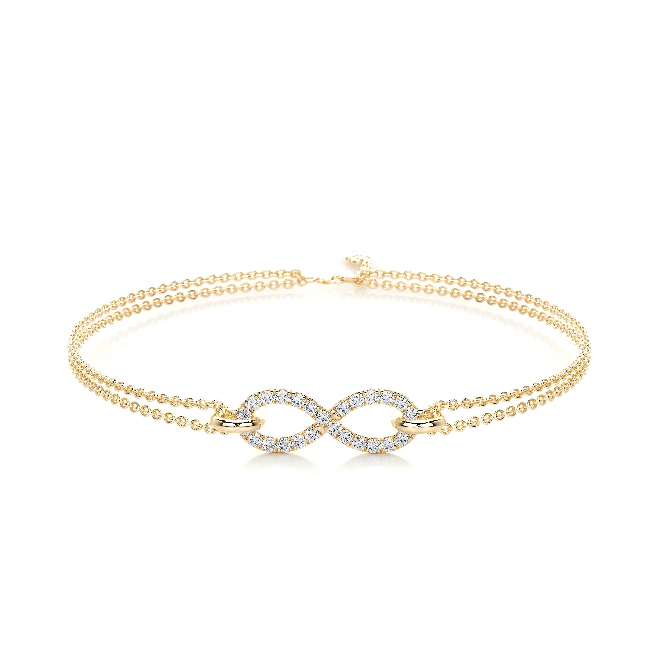 Debbie Diamonds Bracelet   (0.25 Carat) -18K Yellow Gold