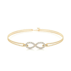 Debbie Lab Grown Diamonds Bracelet (0.25 Carat) -18K Yellow Gold