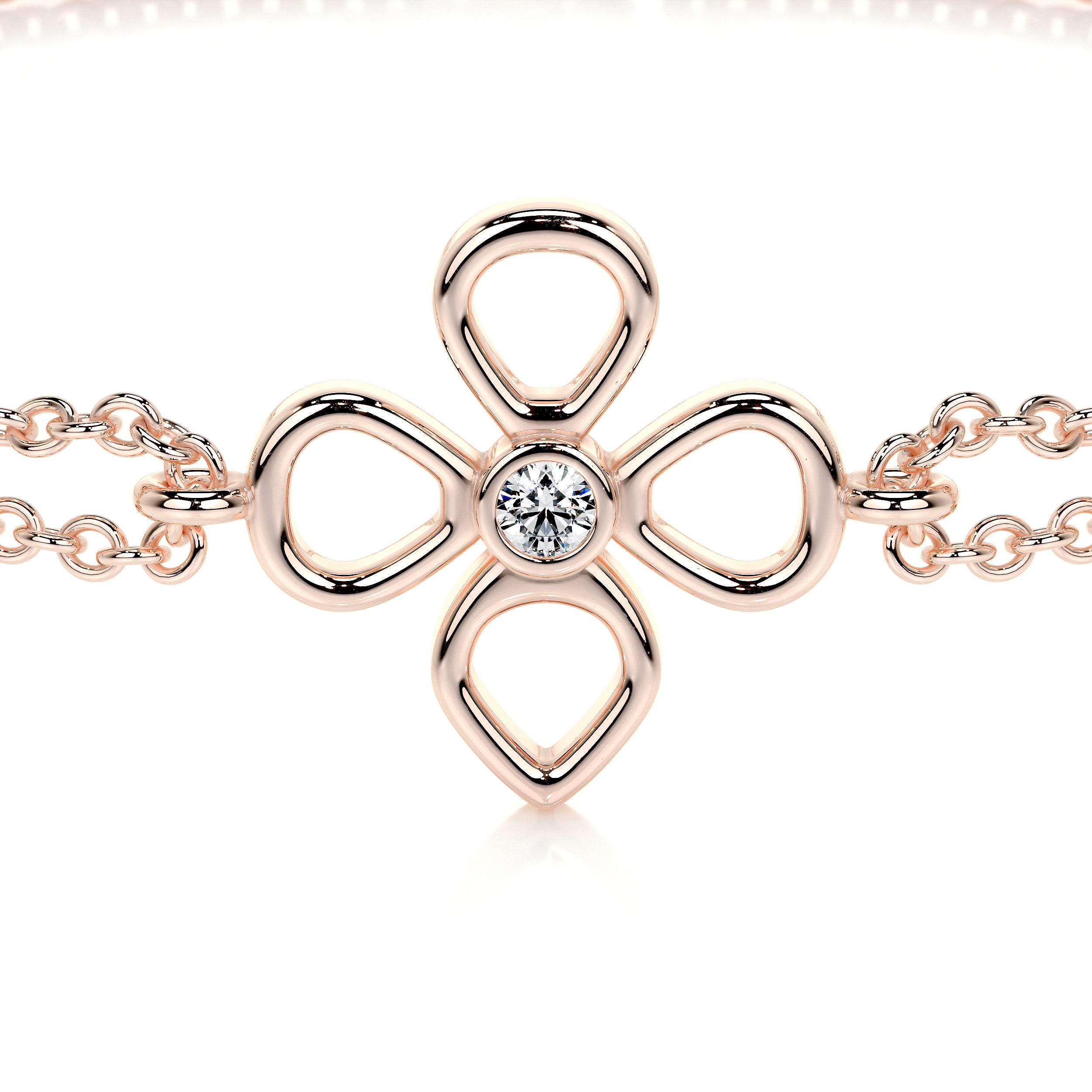 Dolores Lab Grown Diamonds Bracelet   (0.02 Carat) -14K Rose Gold