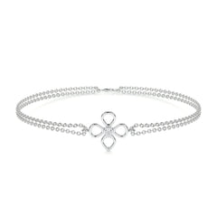Dolores Diamonds Bracelet (0.02 Carat) -14K White Gold