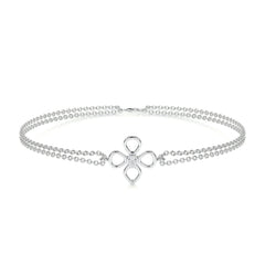 Dolores Lab Grown Diamonds Bracelet (0.02 Carat) -14K White Gold