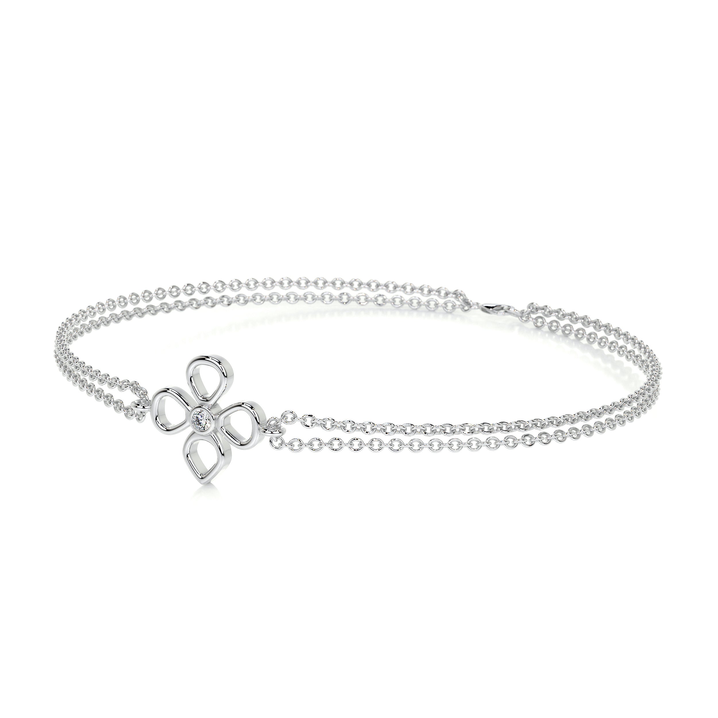 Dolores Diamonds Bracelet   (0.02 Carat) -18K White Gold