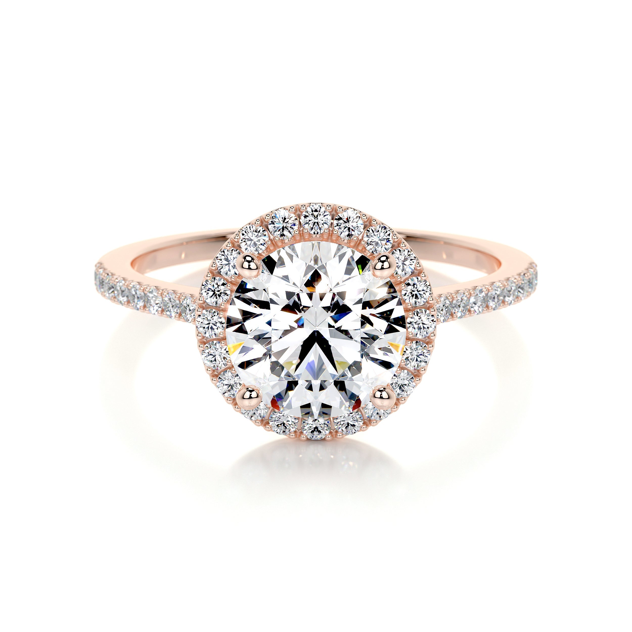 Layla Lab Grown Diamond Ring   (2.50 Carat) -14K Rose Gold