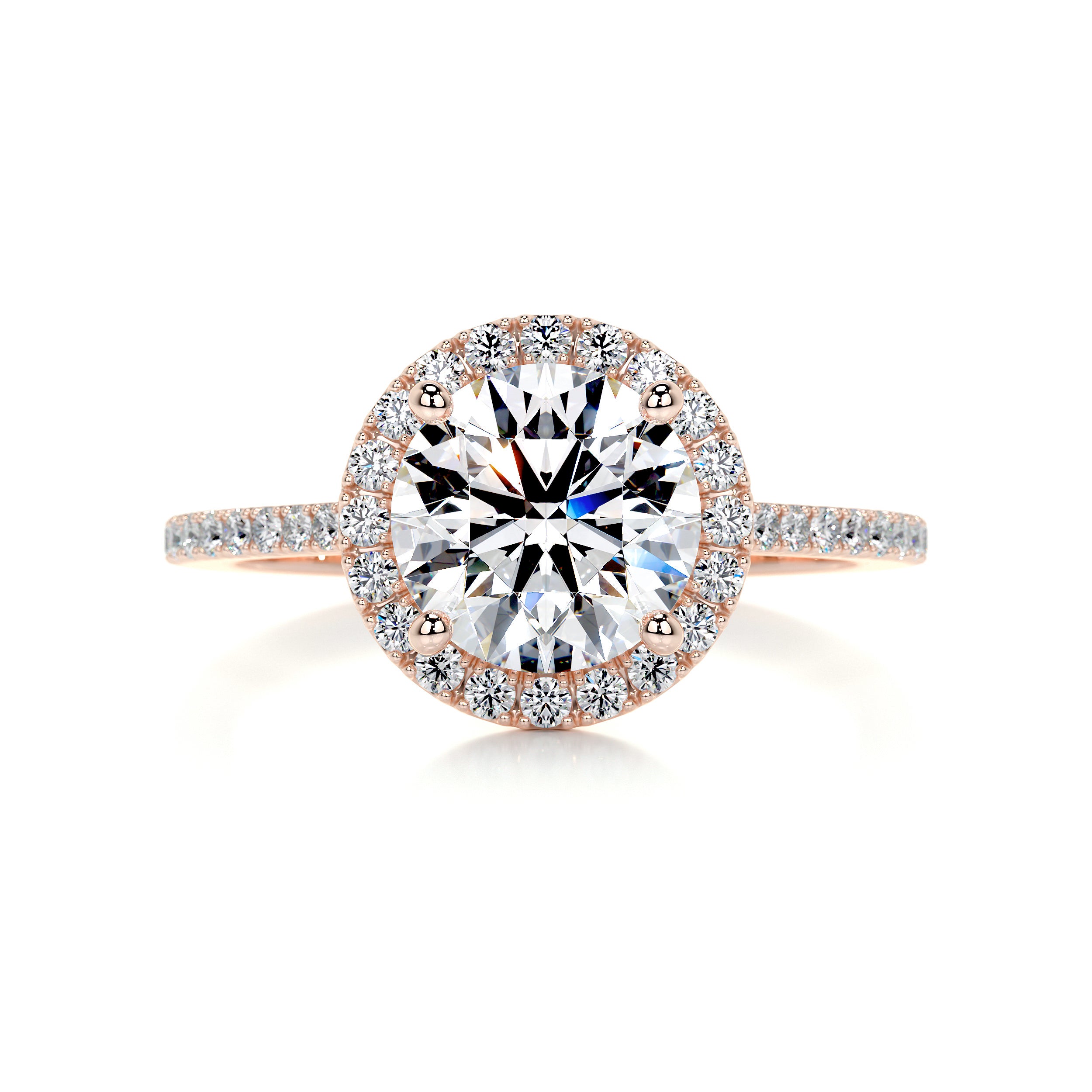 Layla Diamond Engagement Ring   (2.50 Carat) -14K Rose Gold