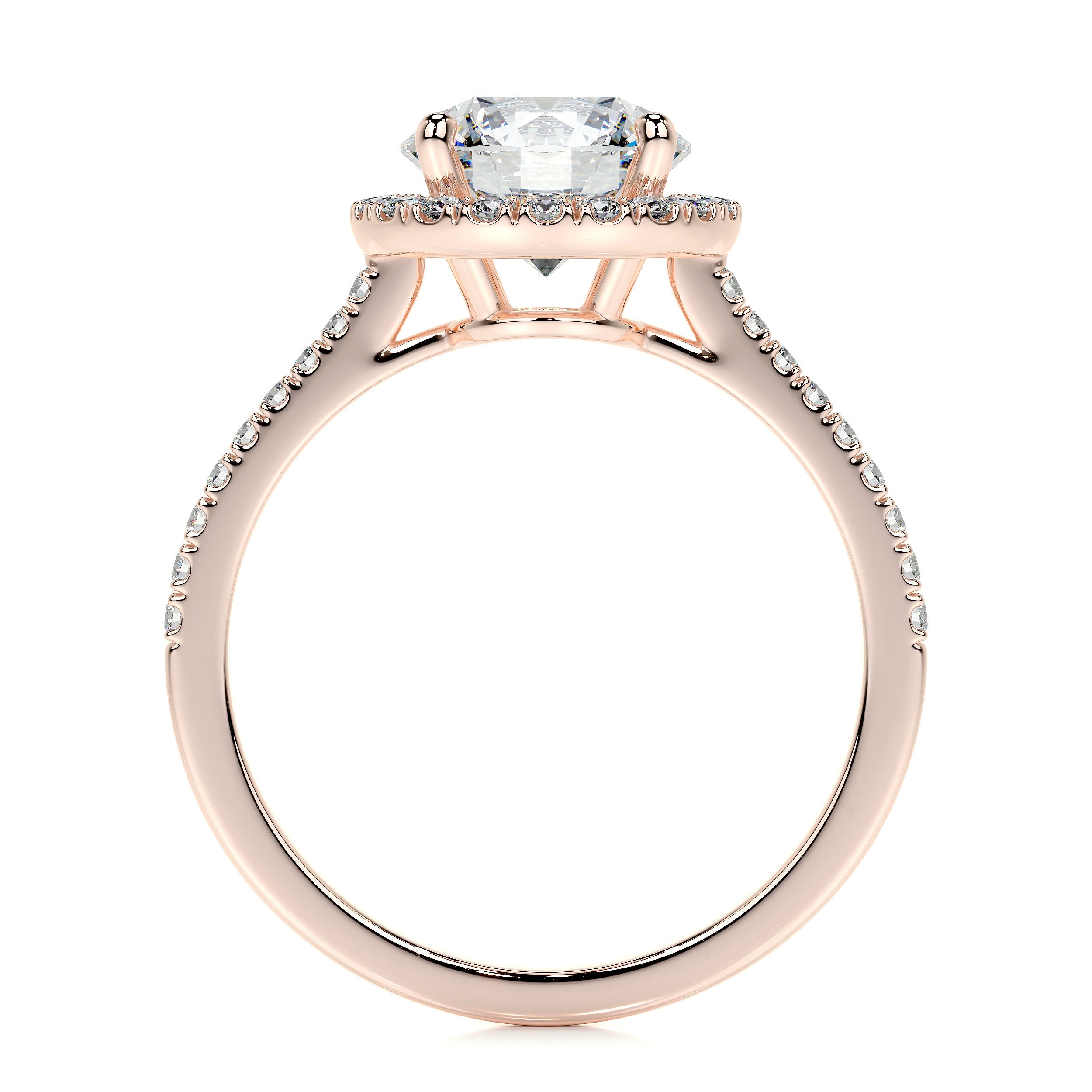 Layla Lab Grown Diamond Ring   (2.50 Carat) -14K Rose Gold