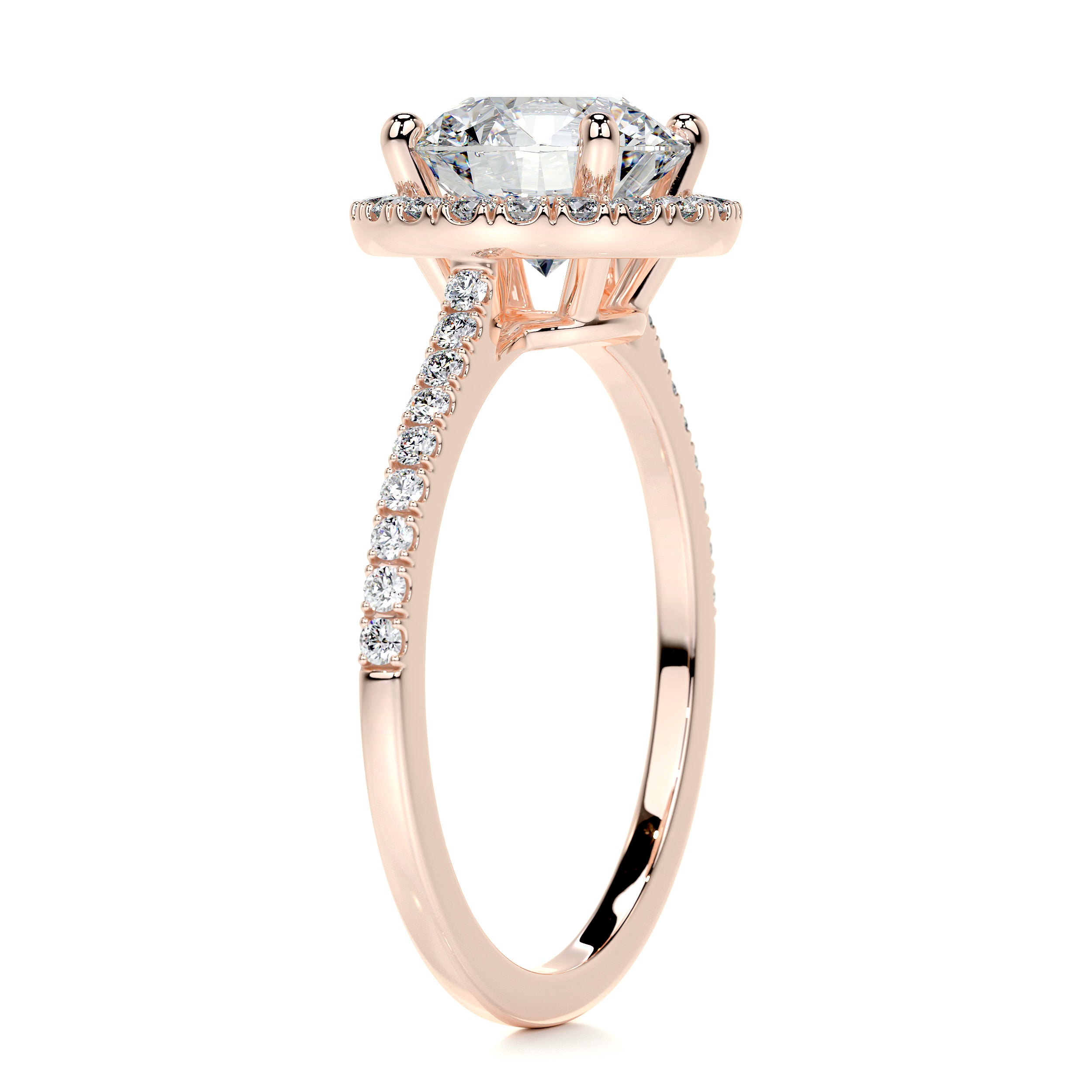 Layla Diamond Engagement Ring   (2.50 Carat) -14K Rose Gold
