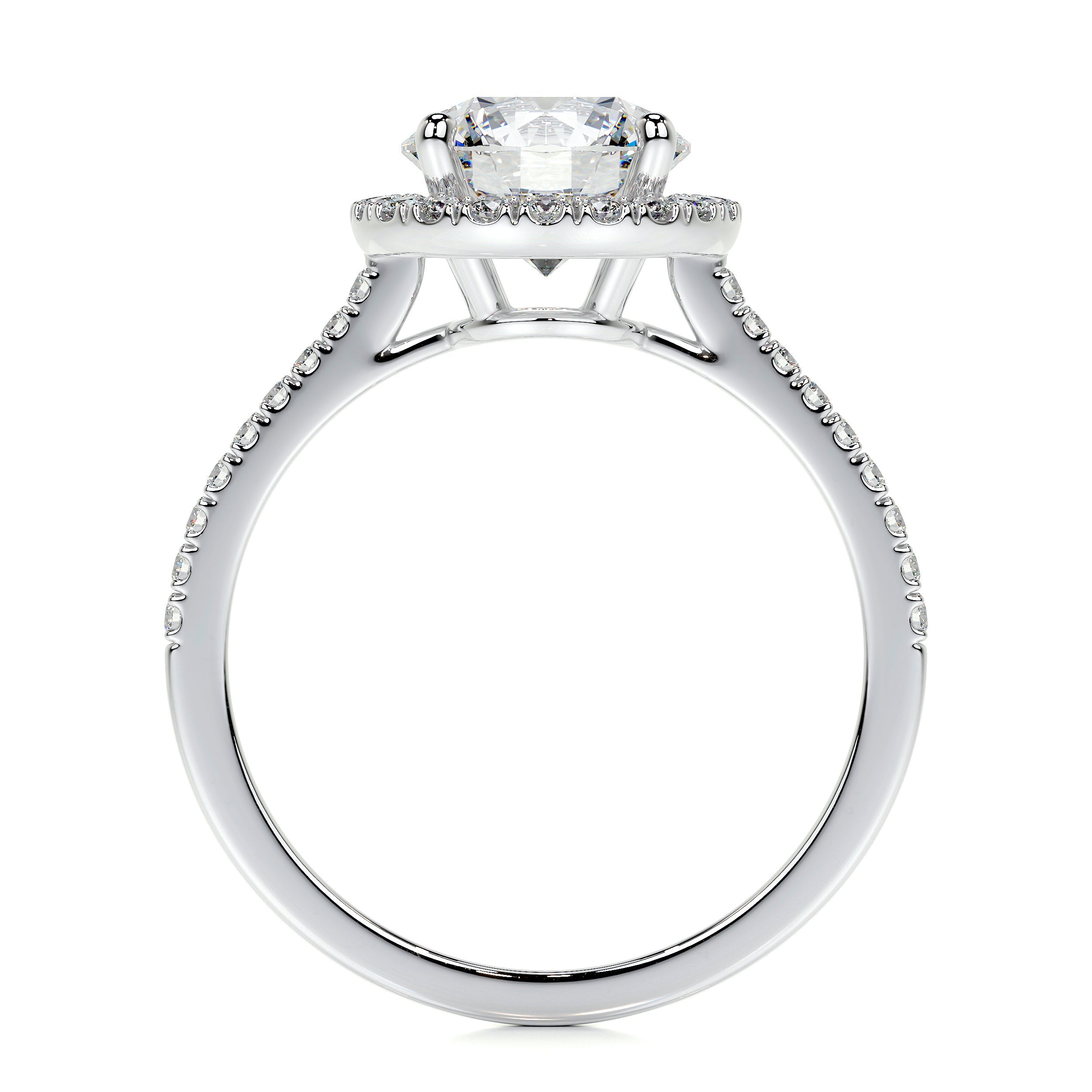 Layla Lab Grown Diamond Ring   (2.50 Carat) -18K White Gold