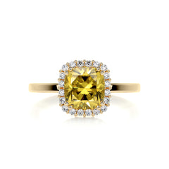 Emery Fantasy Diamond Engagement Ring - 18K Yellow Gold