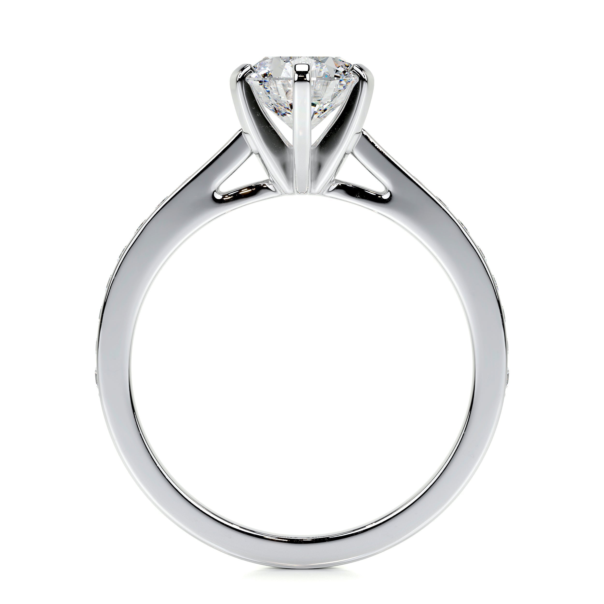 Talia Lab Grown Diamond Ring   (1.2 Carat) - 14K White Gold