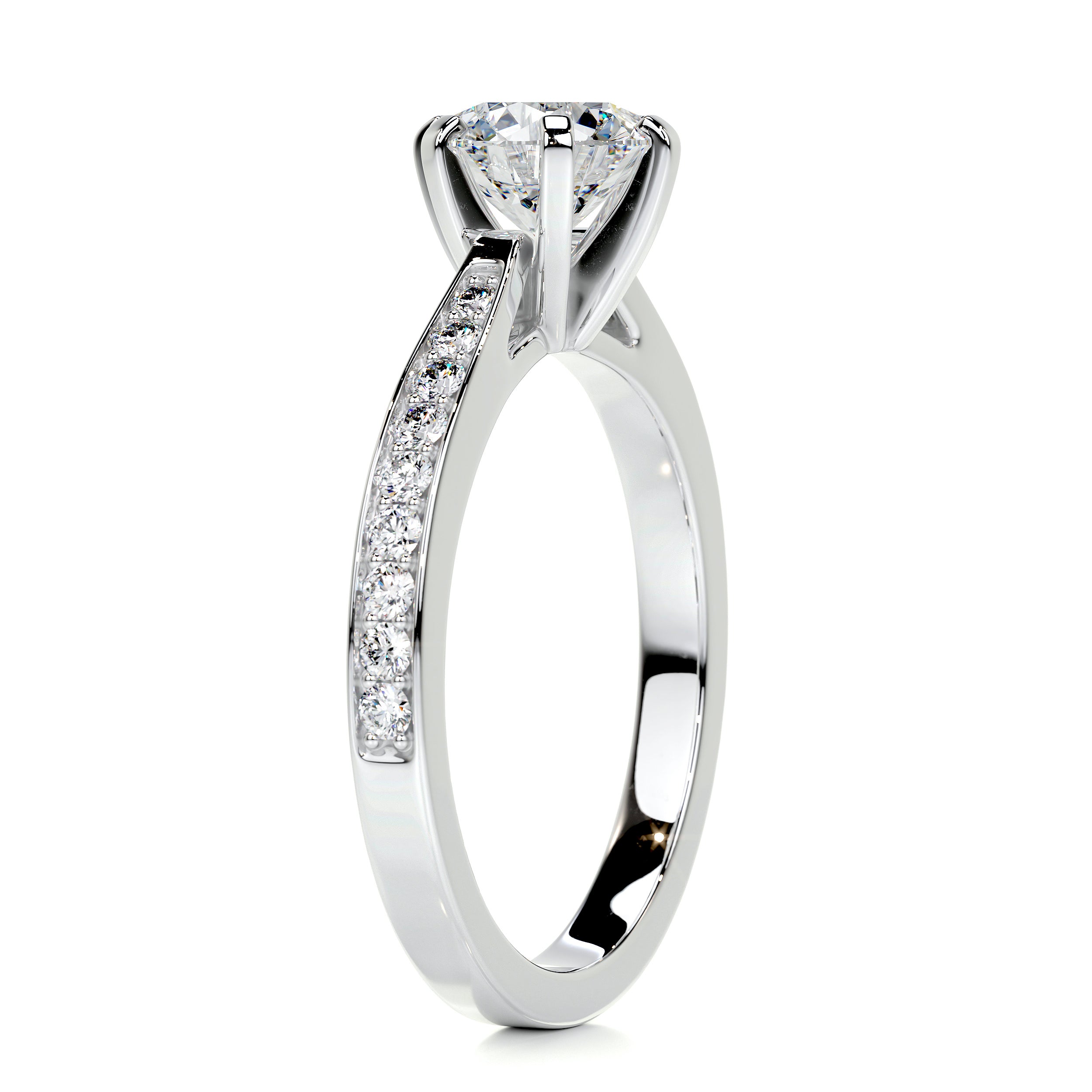 Talia Diamond Engagement Ring   (1.2 Carat) - 14K White Gold