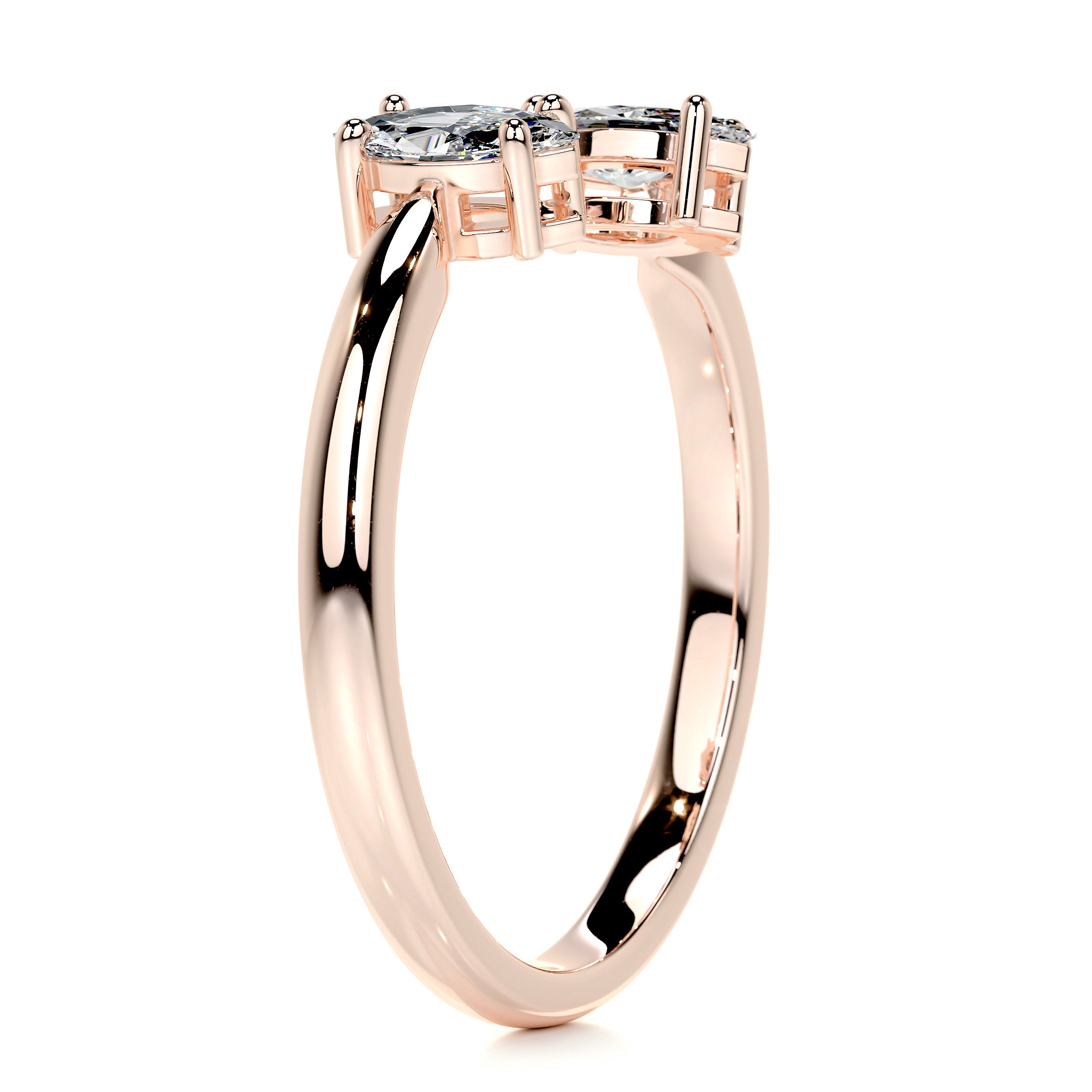 Celine Fashion Ring   (0.36 Carat) -14K Rose Gold