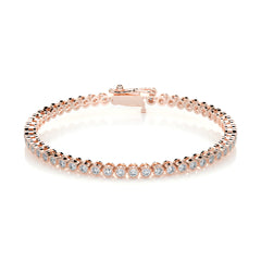 Laura Diamond Tennis Bracelet (1.50 Carat) -14K Rose Gold