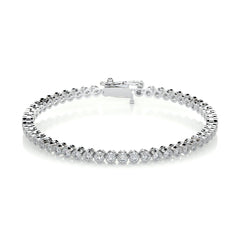 Laura Diamond Lab Grown Tennis Bracelet (1.50 Carat) -14K White Gold