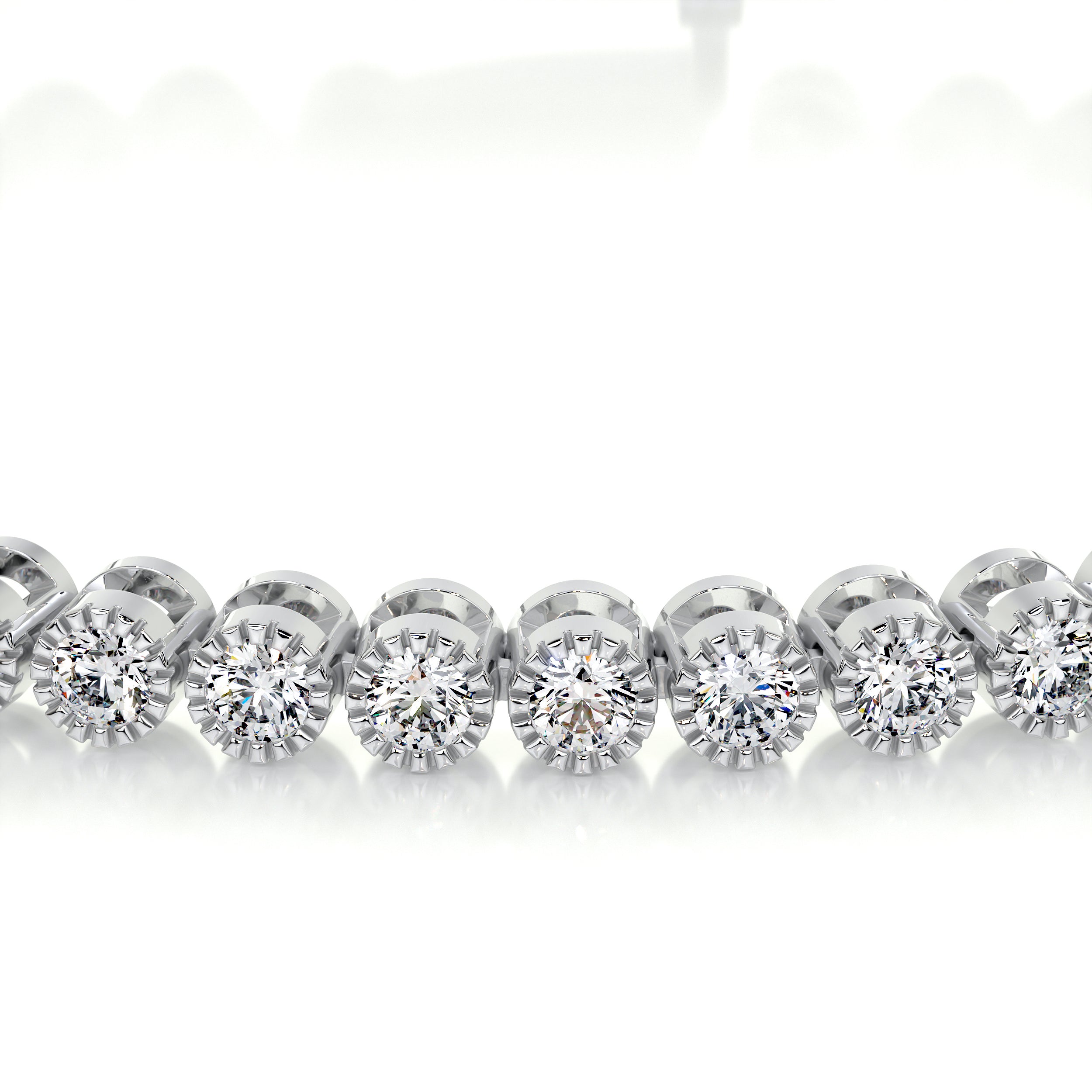 Laura Diamond Lab Grown Tennis Bracelet   (1.50 Carat) -18K White Gold