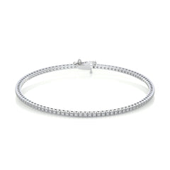 Lee Diamond Lab Grown Tennis Bracelet (1.00 Carat) -18K White Gold