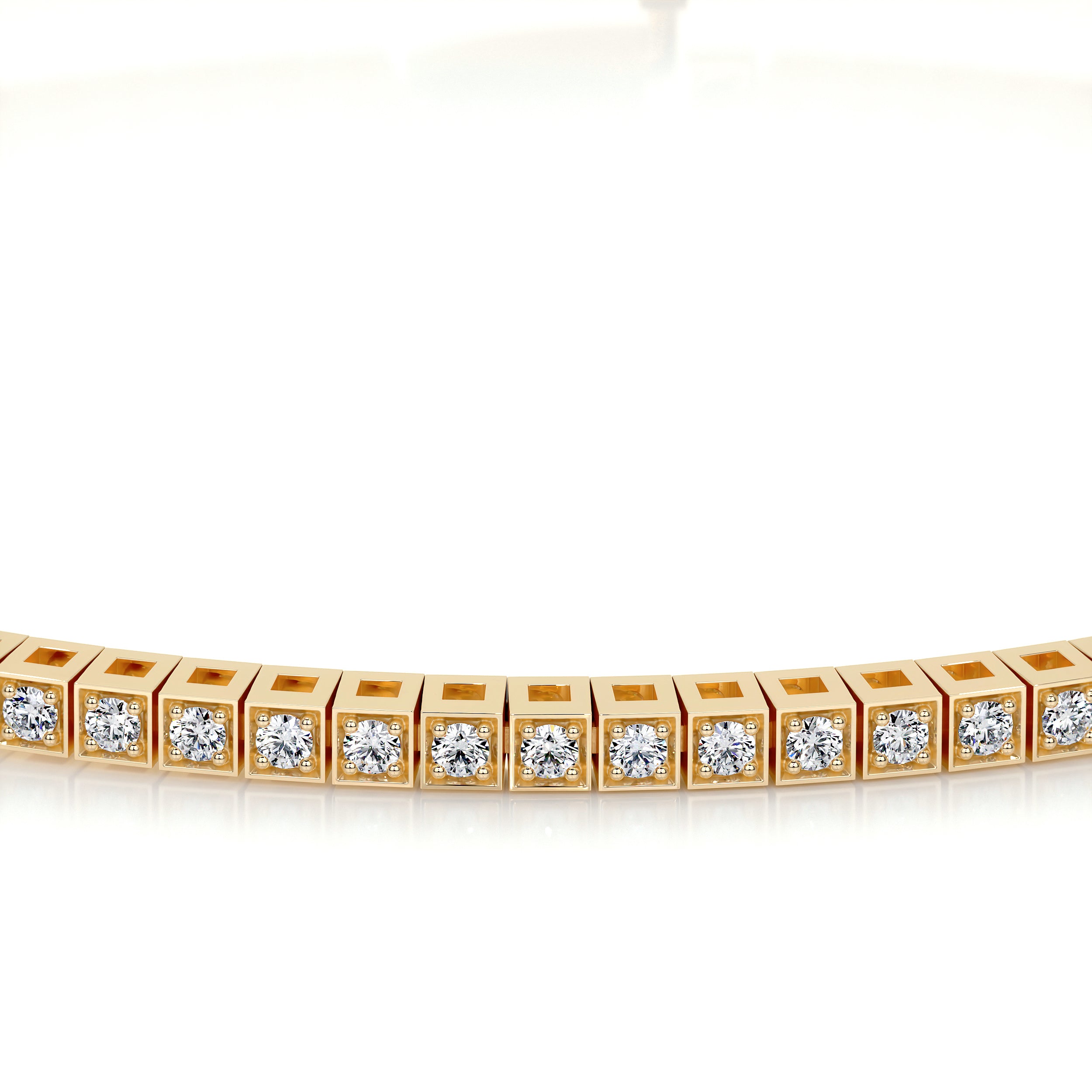 Lee Diamond Lab Grown Tennis Bracelet   (1.00 Carat) -18K Yellow Gold