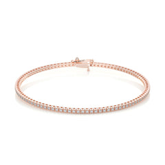 Georgina Diamond Lab Grown Tennis Bracelet (2.00 Carat) -14K Rose Gold