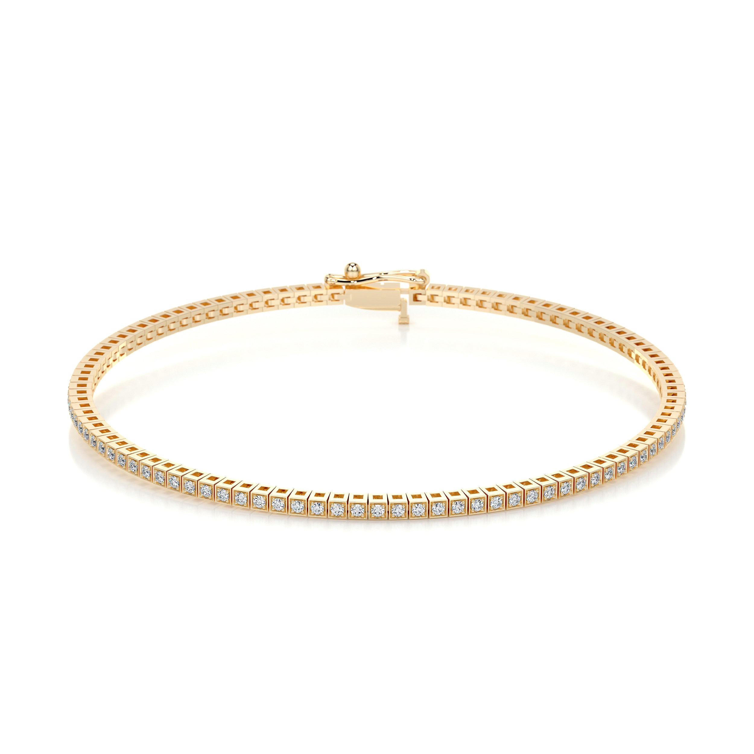 Georgina Diamond Tennis Bracelet   (2.00 Carat) -18K Yellow Gold