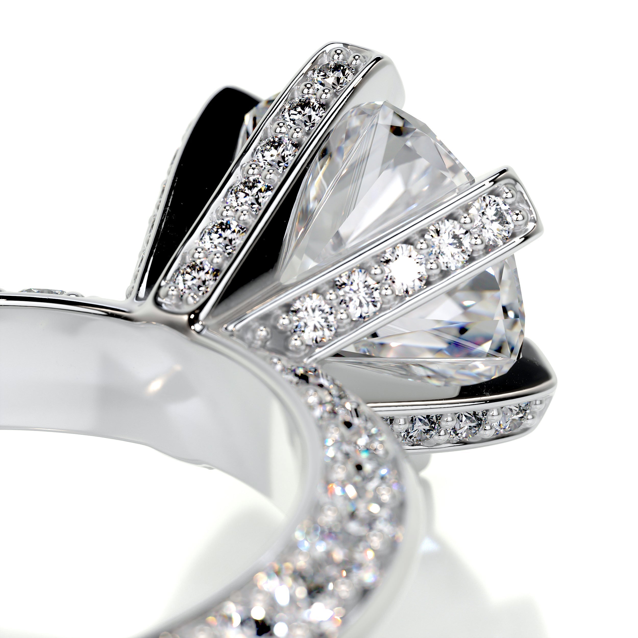 Eliana Diamond Engagement Ring   (2.00 Carat) -14K White Gold