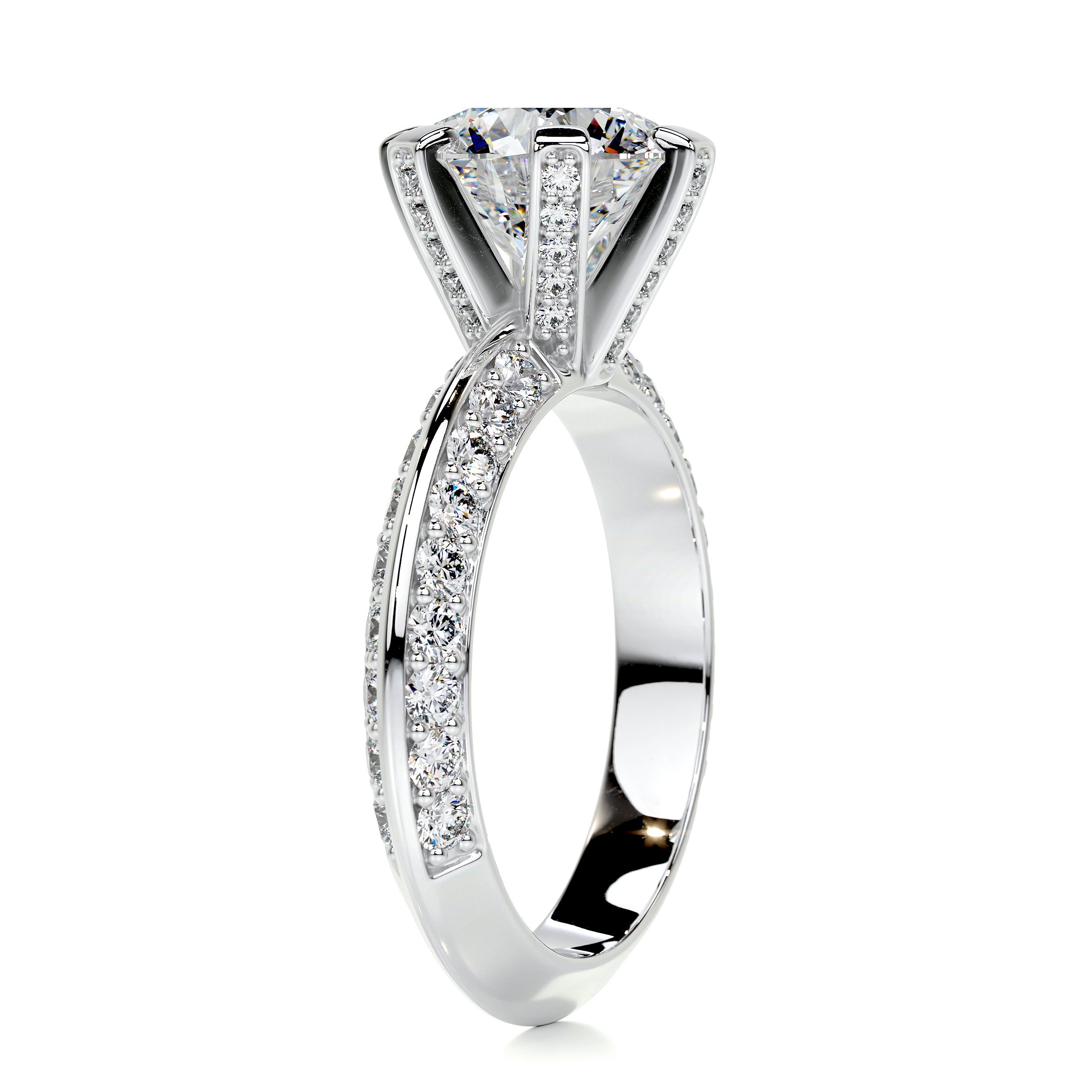 Eliana Diamond Engagement Ring -18K White Gold