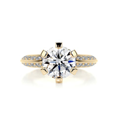 Eliana Diamond Engagement Ring -18K Yellow Gold