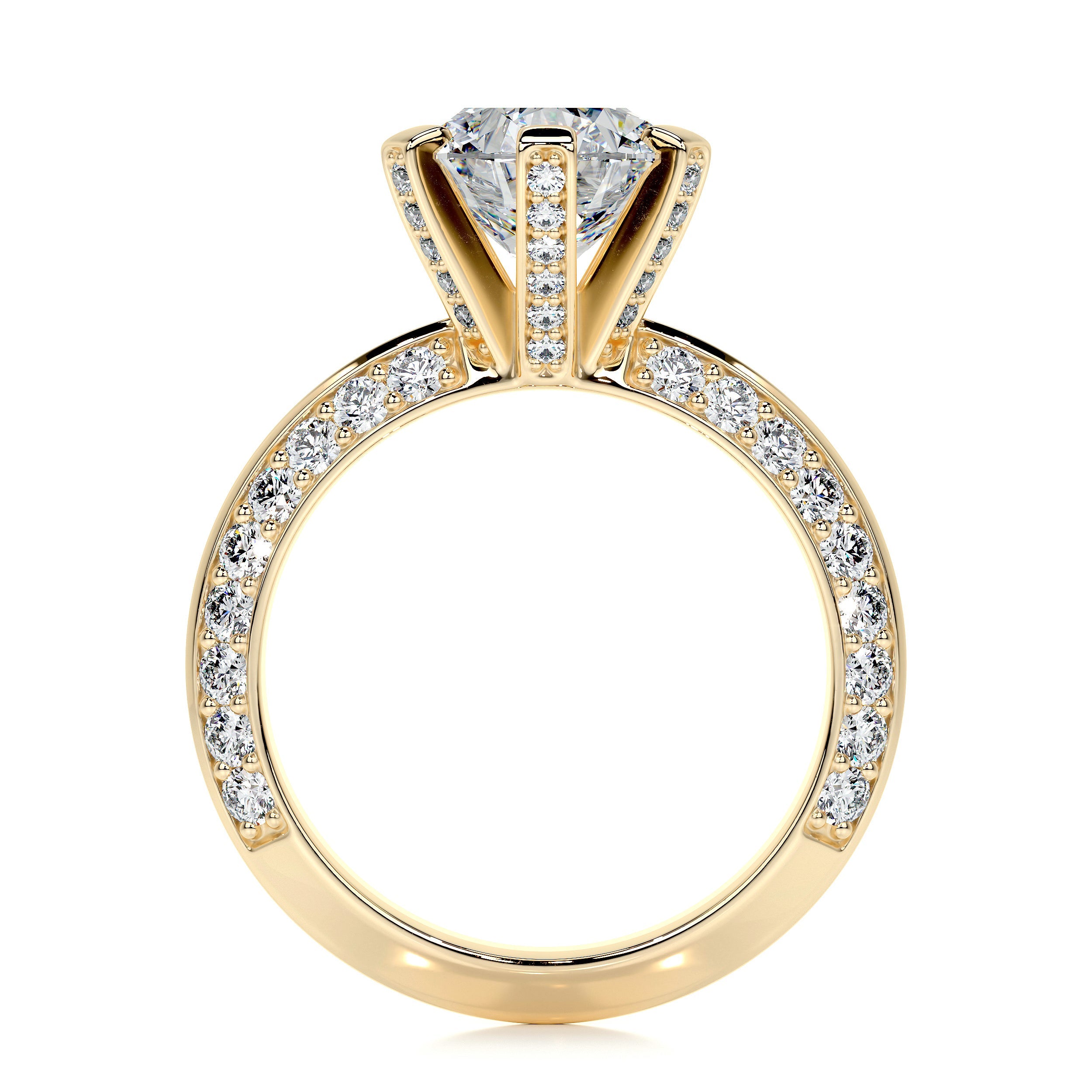 Eliana Lab Grown Diamond Ring   (2.00 Carat) -18K Yellow Gold
