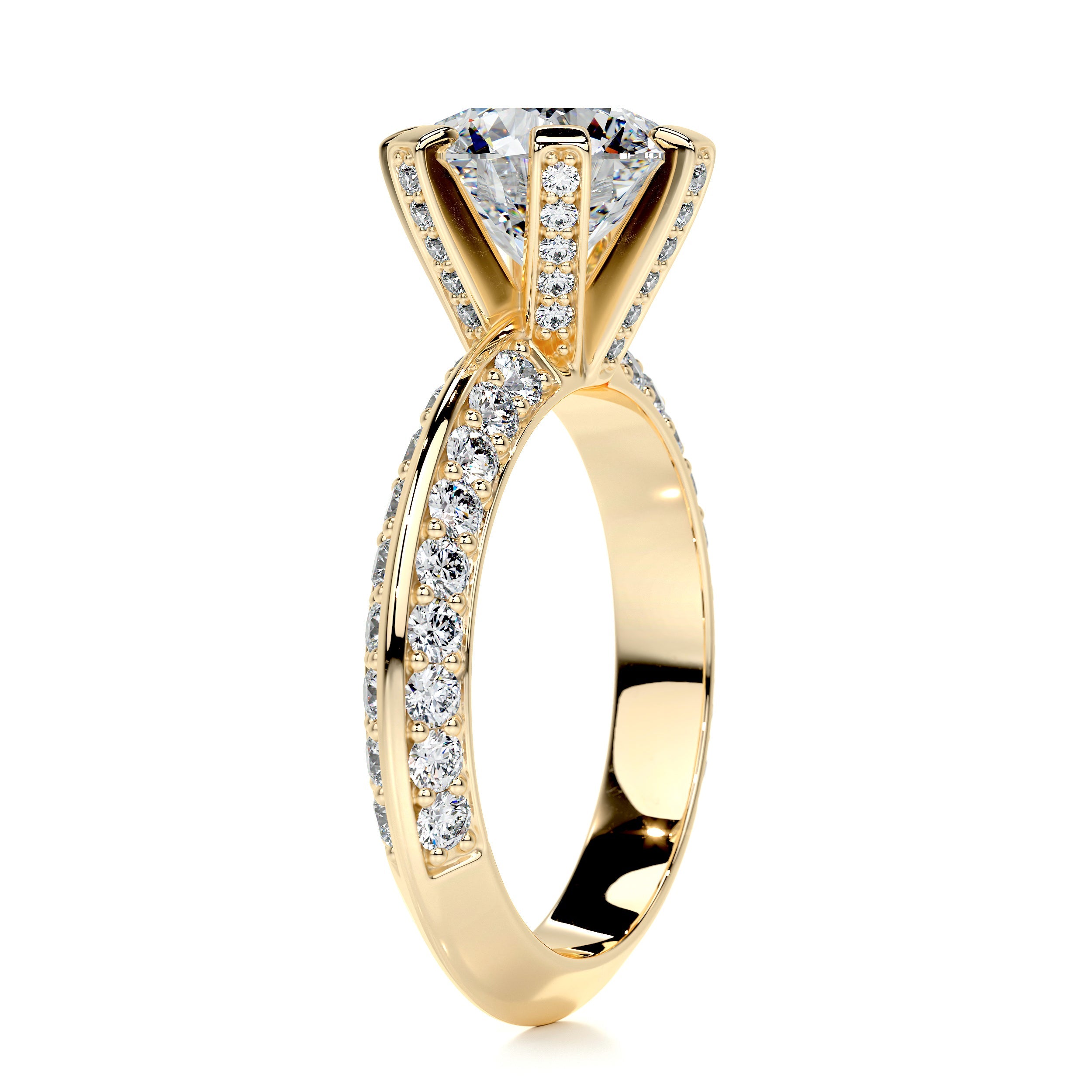 Eliana Diamond Engagement Ring -18K Yellow Gold