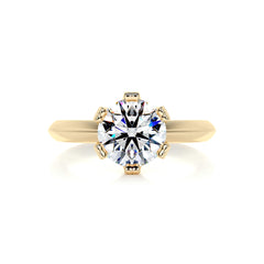 Alexis Moissanite Ring -18K Yellow Gold