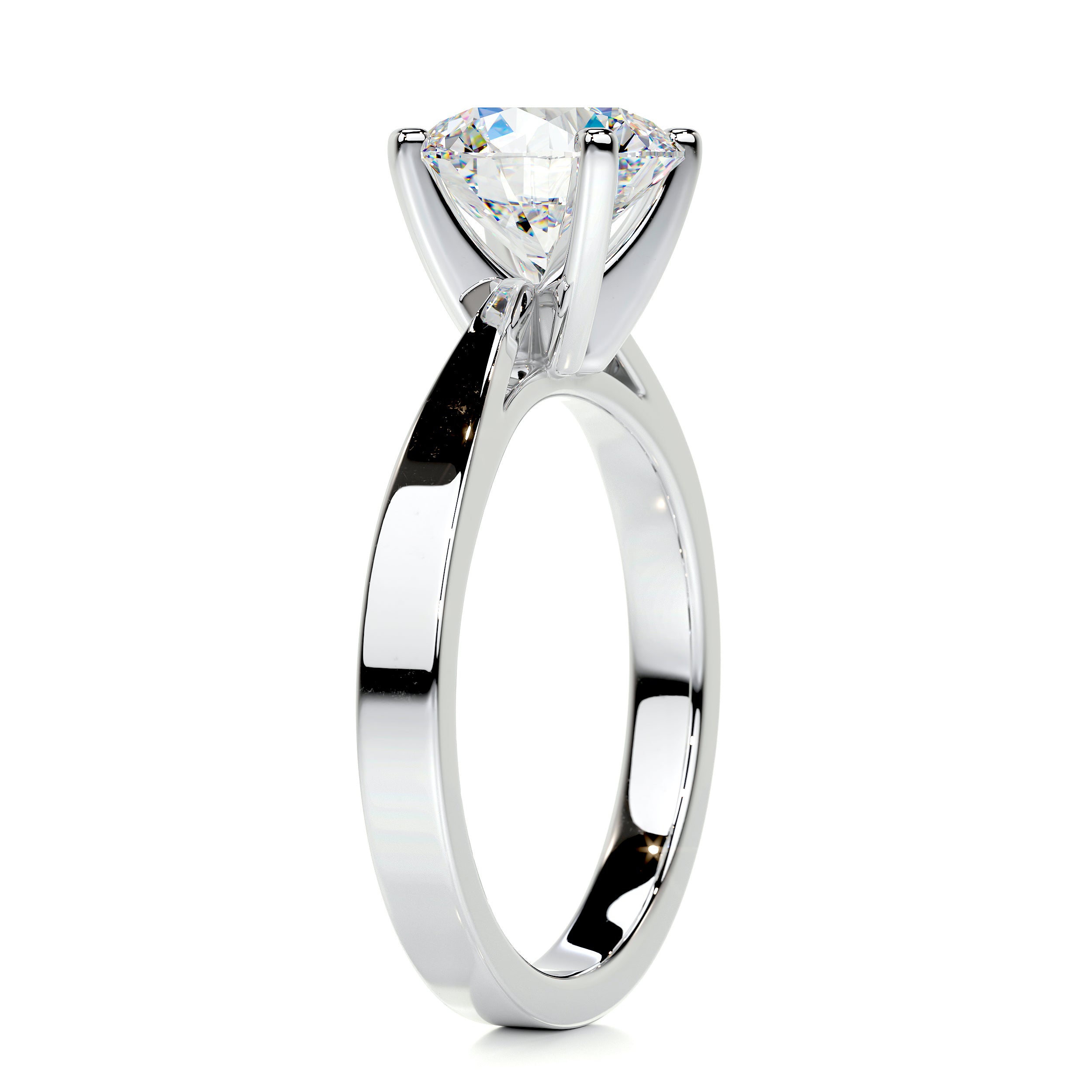 Diana Moissanite Ring   (2.5 Carat) -Platinum