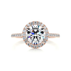 Layla Moissanite & Diamond Ring -14K Rose Gold