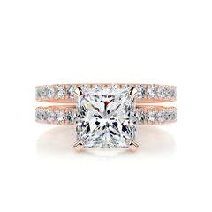 Blair Moissanite & Diamonds Bridal Set -14K Rose Gold