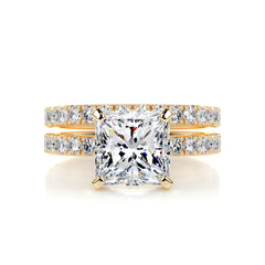 Blair Moissanite & Diamonds Bridal Set -18K Yellow Gold