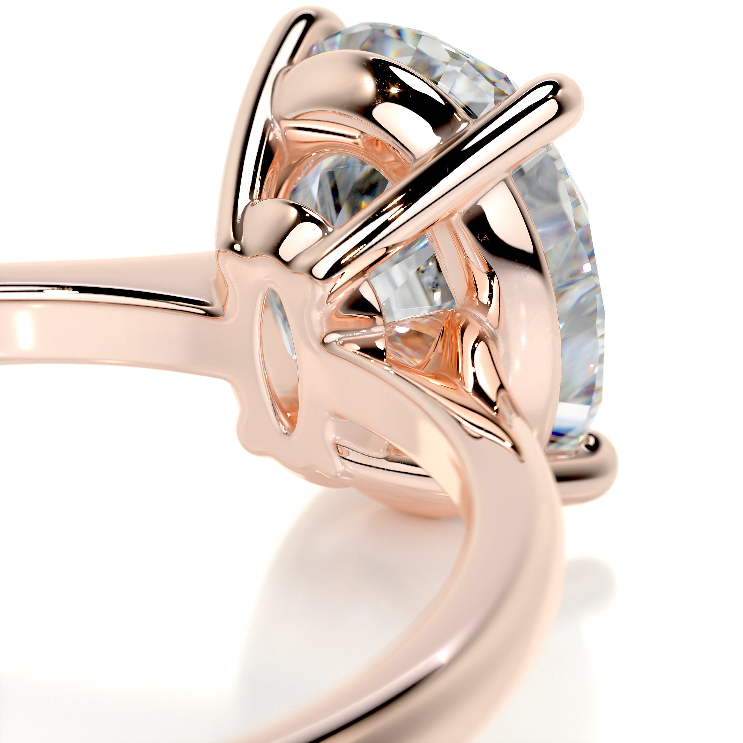 Julia Moissanite Ring -14K Rose Gold