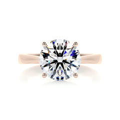 Kate Moissanite Ring -14K Rose Gold